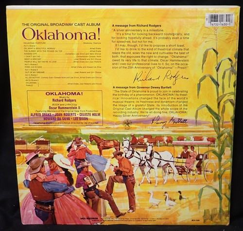 Oklahoma - Alfred Drake, Joan Roberts, Original Broadway Cast - MCA 1980 - Picture 2 of 3