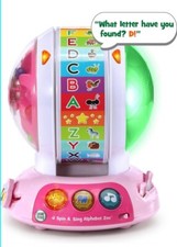 LeapFrog Spin and Sing Alphabet Zoo, Pink Baby and Toddler Toy
