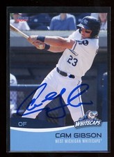 2017 West Michigan White Caps CAM GIBSON Signed Card autograph auto tigers