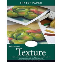 Strathmore 80-pound 25-sheets Inkjet Paper Texture, 8.5 X 11 Inches (412111, on sale Strathmore 80-pound 25-sheets Inkjet Paper Texture, 8.5 X 11 Inches (412111, on sale