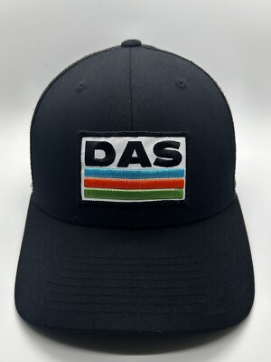 DAS Cap Hat Adult Trucker Mesh Snapback Black Poly Cotton Classics Yupoong