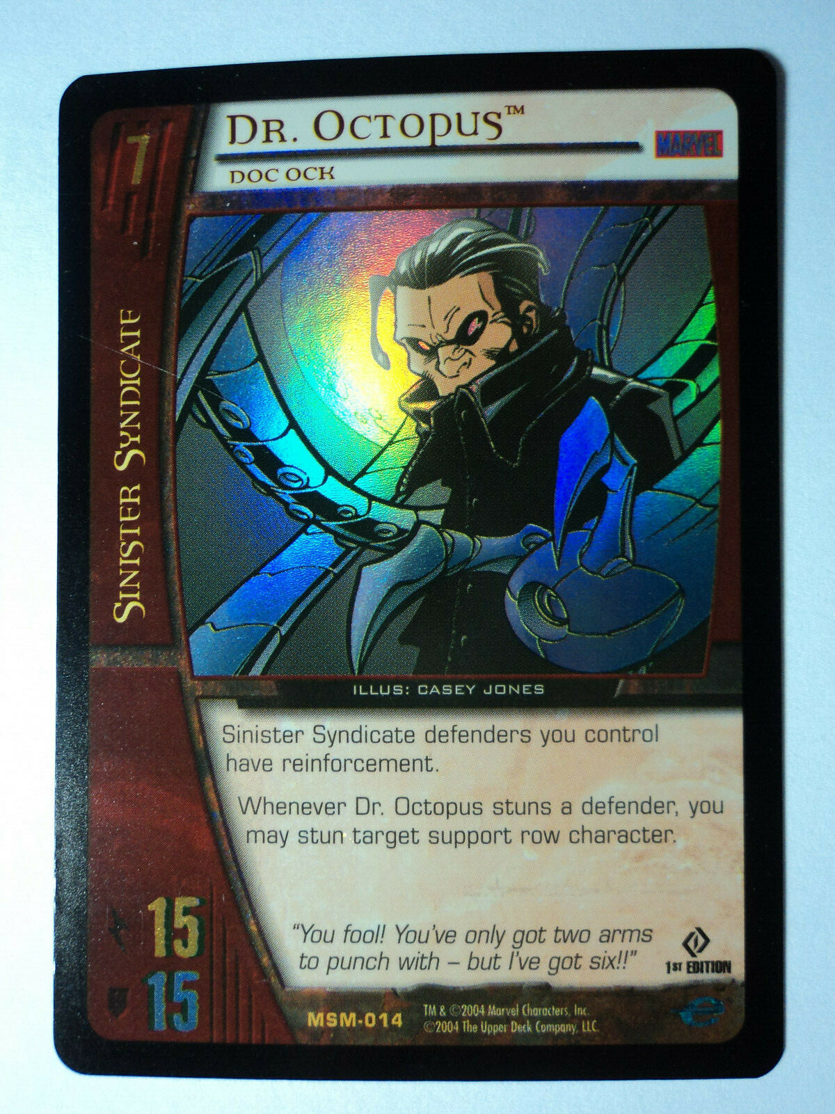 2004 MARVEL VS SYSTEM - WEB OF SPIDER-MAN - ( 1st Ed ) - RARE FOIL - MSM-014 