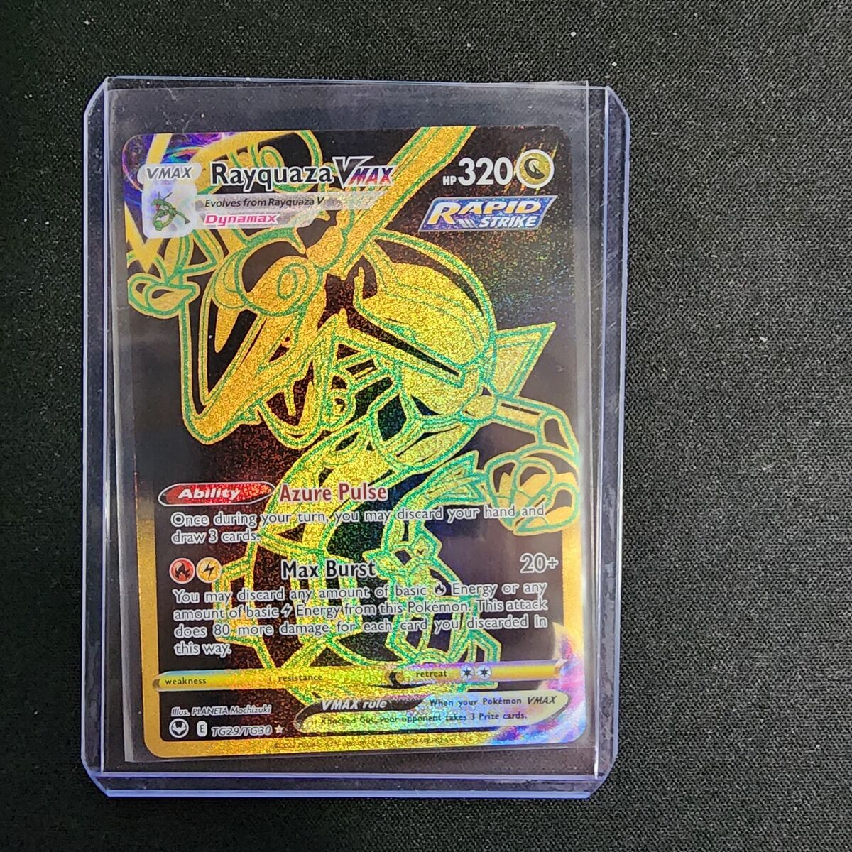 Rayquaza Vmax gold TG29/TG30 Silver Tempest Pokémon TCG NM Rayquaza Vmax gold TG29/TG30 Silver Tempest Pokémon TCG NM