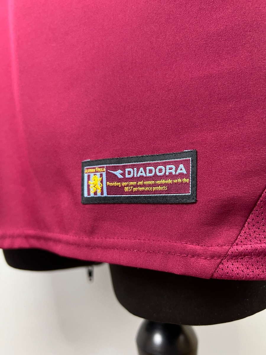 ASTON VILLA 2003 2004 HOME SHIRT FOOTBALL SOCCER JERSEY DIADORA