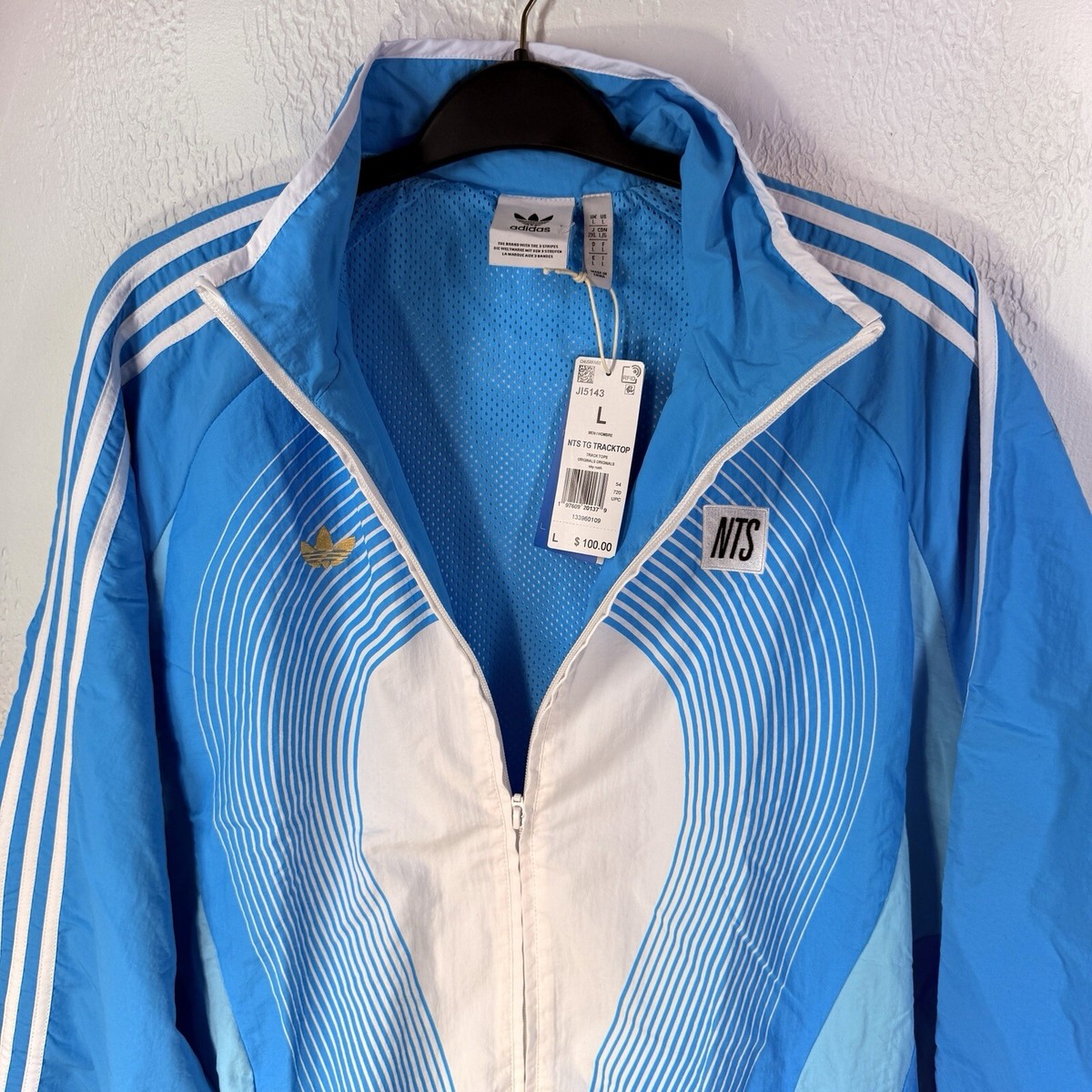 ADIDAS X NTS RADIO ALLOVER PRINT SST TRACK TOP JACKET MENS L