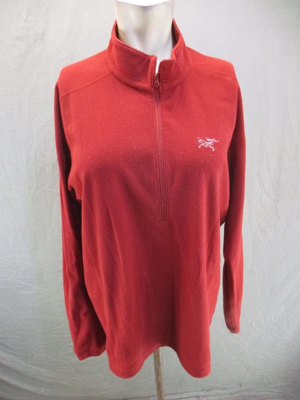 arcteryx 1/2 zip stand collar fitted athletic pullover hoodie
