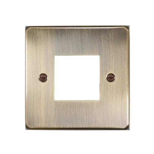 ElekTek Antique Brass Light Switch Cover Finger Plate No Wiring Single Double - Picture 12 of 13