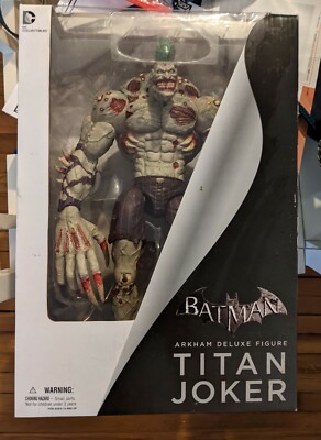 DC collectibles Batman Arkham Deluxe Figurine Titan Joker 761941308395|