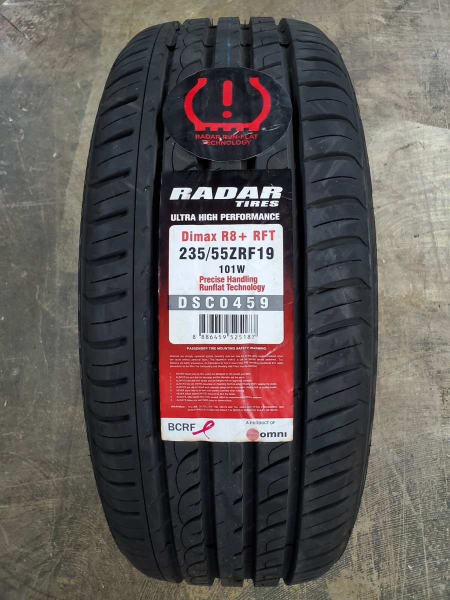 235/55ZRF19 Radar DIMAX R8+ RFT 101W (Run-Flat) | eBay