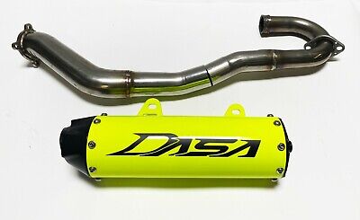 Yellow DASA Racing Full Exhaust System Compatible with Yamaha YXZ1000R 