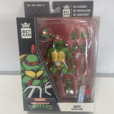 Loyal Subjects Teenage Mutant Ninja Turtles BST AXN Action Figure NES 8-Bit Raph