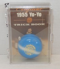 Duncan Original 1955 Super Tournament Blue Yo-Yo Replica with Trick Book  Case