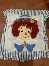 VTG "Raggedy Ann  Andy" Throw Pillow Covers , Pajama Keepers 13x13