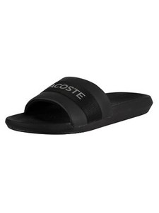 Black Lacoste Men/'s Croco 0721 1 CMA Sliders