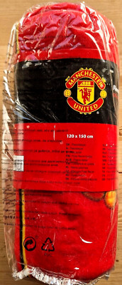 Manchester United Fleece Kuscheldecke 150x120 cm, auf 40 Grad waschbar, NEU/OVP
