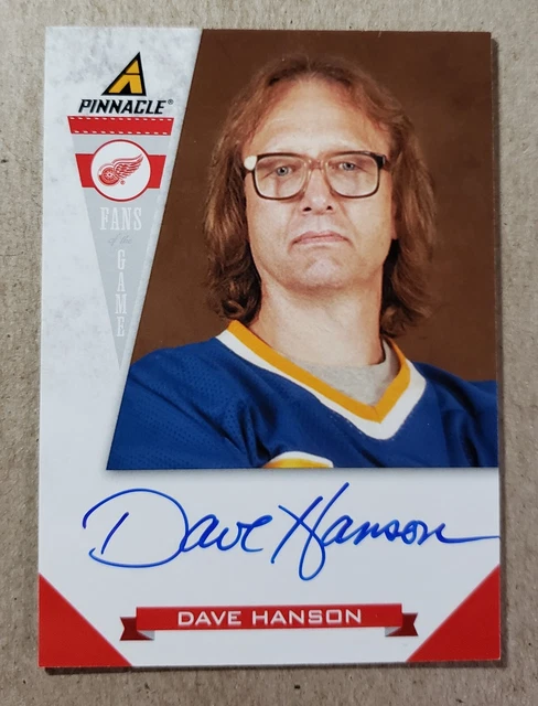 2011-12 Panini Pinnacle Fans of the Game Dave Hanson Auto Slap Shot