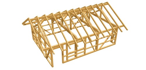 Oldtimer Holzgarage - Potsdam, Satteldach BSH 6,0 x 8,0 m als Bausatz, nach Maß - Bild 3 von 15