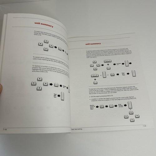 Wang Computers Word Processing Basic Text Editing 1982 Manual Book #7 - Picture 5 of 5