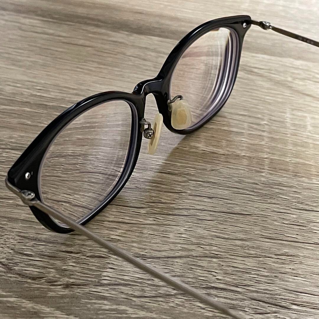 KANEKO OPTICAL Glasses Kv-40 Bk Vintage Black Titanium from