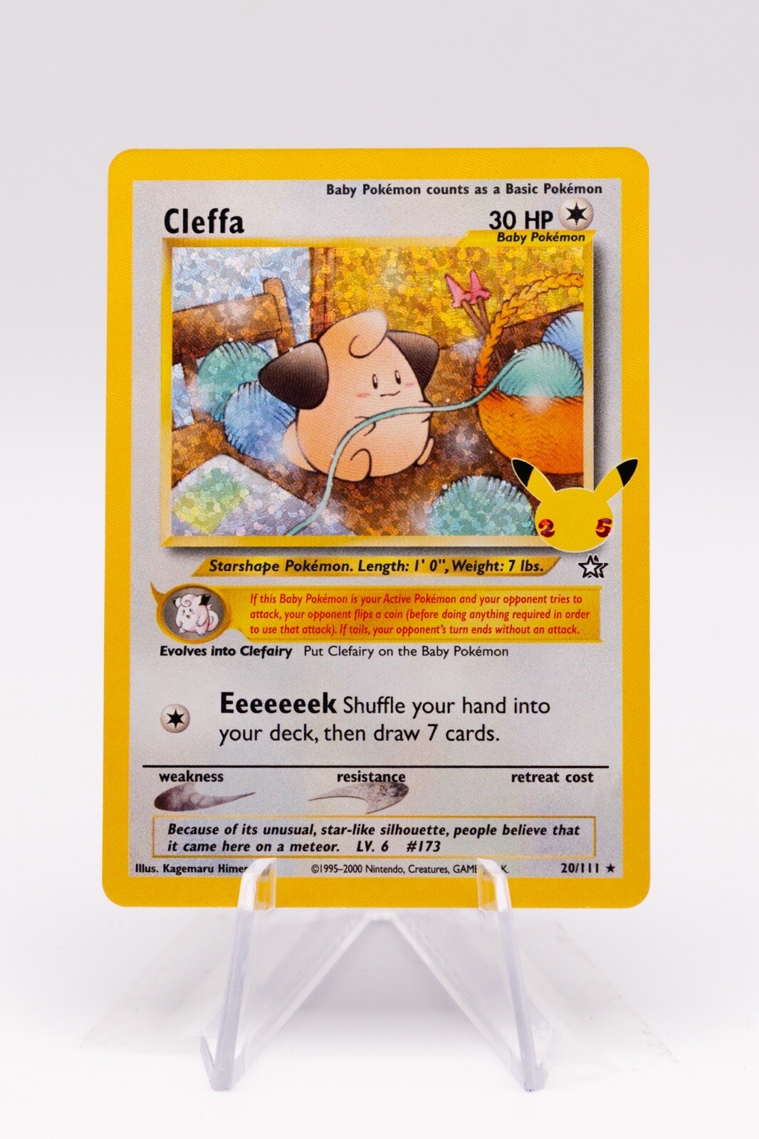 Pokémon TCG Cleffa Celebrations Classic Collection 20/111 Holo Rare NM-MT