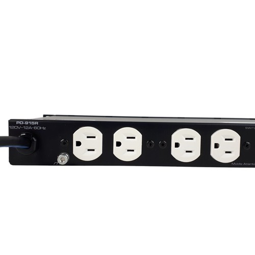 Middle Atlantic Products PD-915R 9 Outlet Surge Protection Power Strip E5765B - Zdjęcie 6 z 14