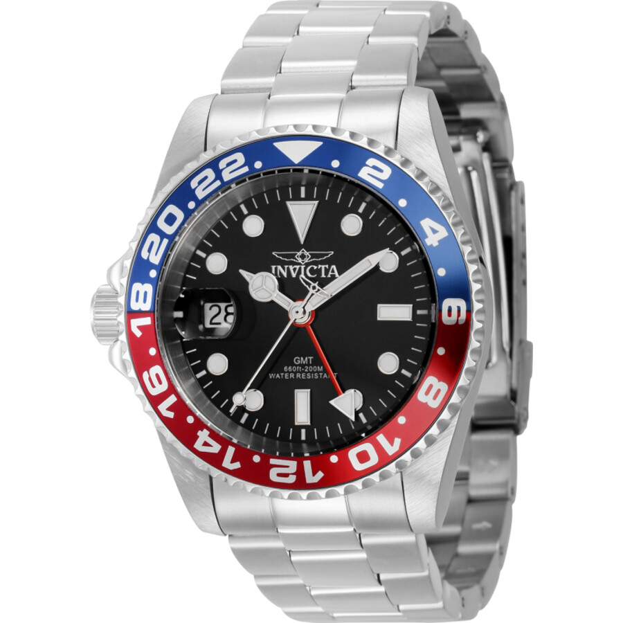 Мужские часы Invicta Pro Diver с черным циферблатом и безелем Pepsi 43961