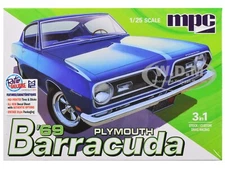 SKILL 2 MODEL KIT 1969 PLYMOUTH BARRACUDA 3-IN-1 KIT 1/25 SCALE BY MPC MPC994