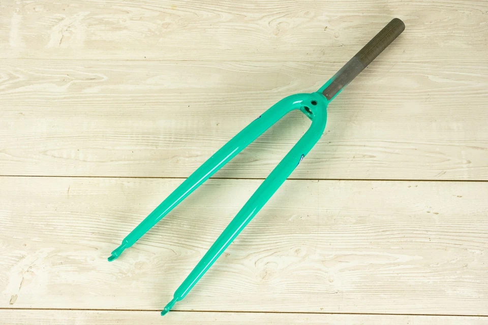 NOS CARRERA STEEL FORK 1" ROAD BIKE 700c THREADED QUILL VINTAGE 90S OLD CELESTE - Image 3 of 4