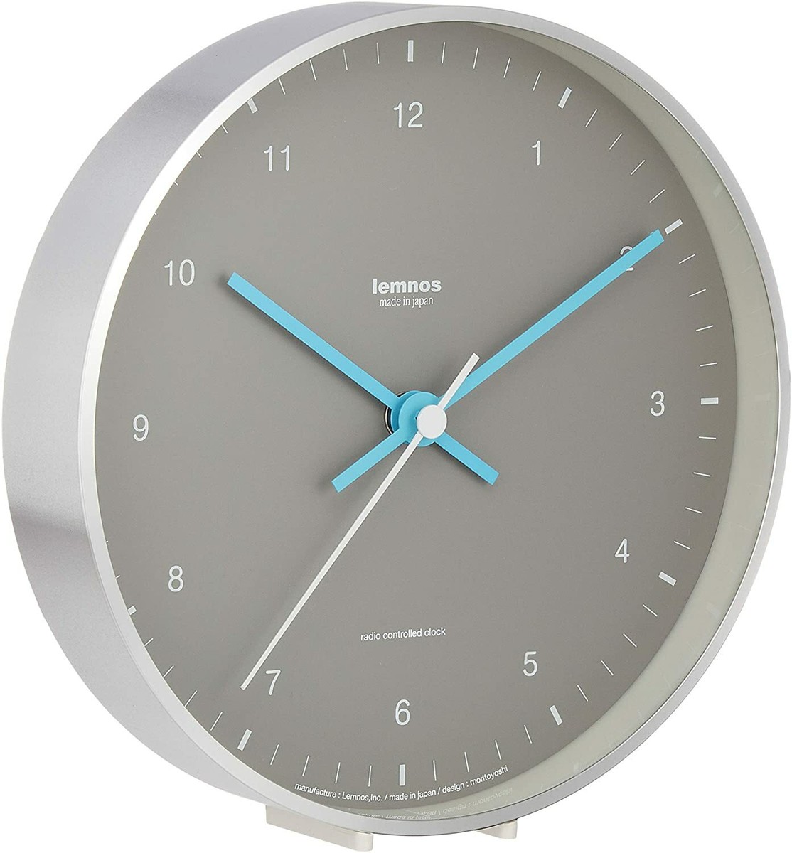 Lemnos MIZUIRO Wall Clock Gray LC07-06 MADE IN JAPAN with Stand w