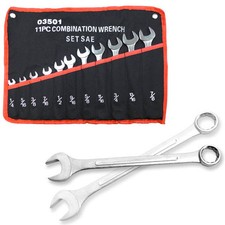 RR-Tools ( 03501 ) Wrench Set 11 Piece SAE Combination Hand Tools Automotive_