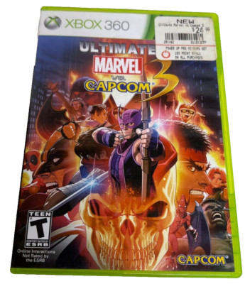 Ultimate Marvel vs. Capcom 3 (Microsoft Xbox 360, 2011) No Manual