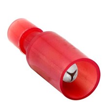 25 Male Nylon Bullet Terminal Connector Red 22-18 GA AWG Gauge 0.156'' Crimp