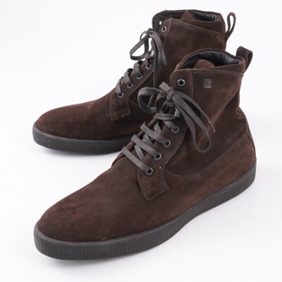Fratelli Rossetti Chocolate Brown Suede Lace-Up Ankle Boots US 10.5 Shoes New