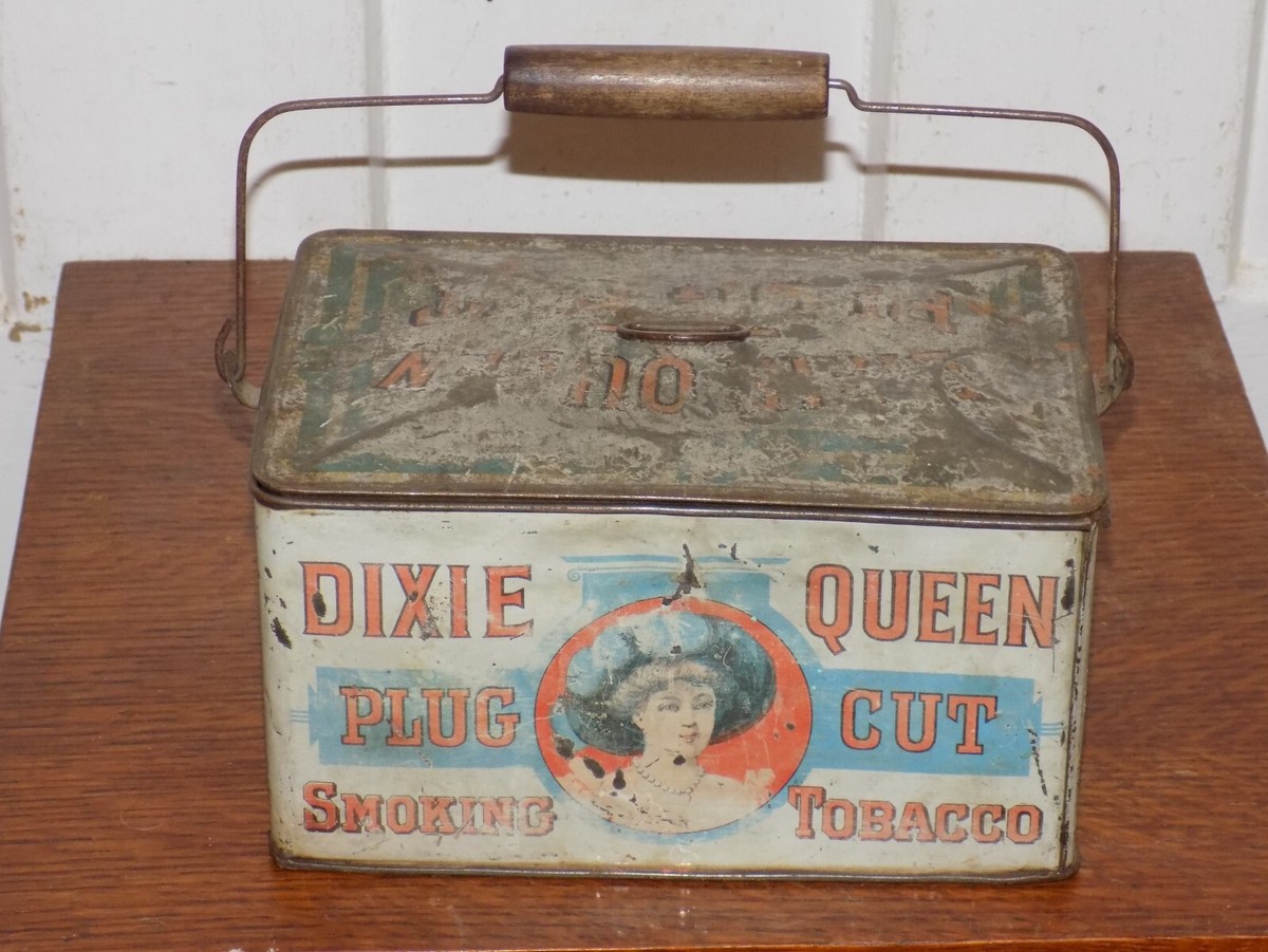 Vintage Dixie Queen Plug Cut Tobacco Tin