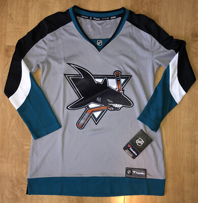 NWT NHL San Jose Sharks Reverse Retro Hockey Jersey Fanatics Womens Size  Small