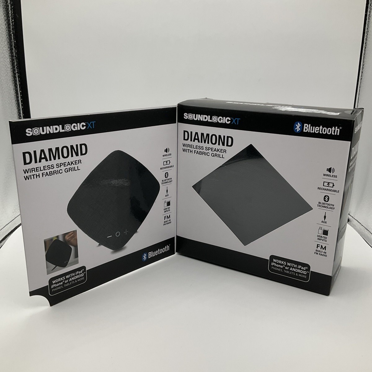 NEW Soundlogic XT Diamond Bluetooth Wireless Speaker With Fabric