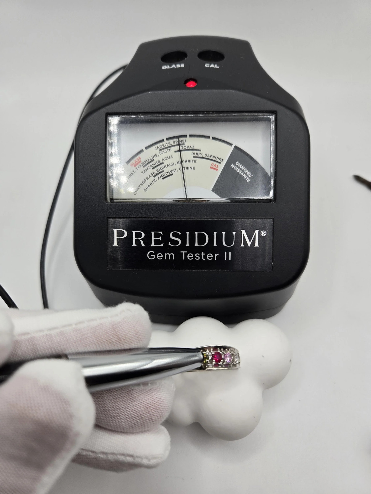 Tiara Solid 10K Gold Ring with Ruby, Sapphire, Pe… - image 15