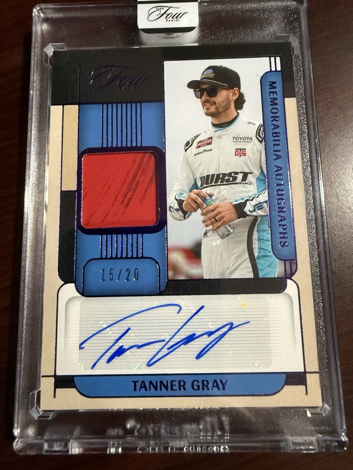 Tanner Gray Purple Memorabilia Auto /20 2026 Panini Turn Four Racing #MA-TGR