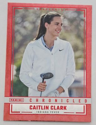 #ad 2025 WNBA Caitlin Clark Chronicled Snapshots Golf Driver Red Holo Foil #100 $9.89