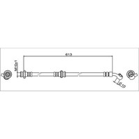 Metzger Bremsschlauch Vorne Links Passend FüR Nissan Qashqai X-TRAIL | 4111949