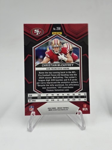 2024 Panini Mosaic - National Pride Christian McCaffrey #256 Mosaic Prizm - Picture 2 of 2