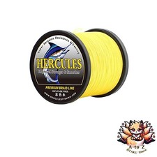 NEW HERCULES PE Fishing Line 4-strand No.0.2 1000m 2.7kg/6lb 0.08mm yellow