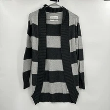 VTG  Aeropostale Y2K Womens Cardigan Sweater Sz S Gray Grunge Indie Sleaze 2000s