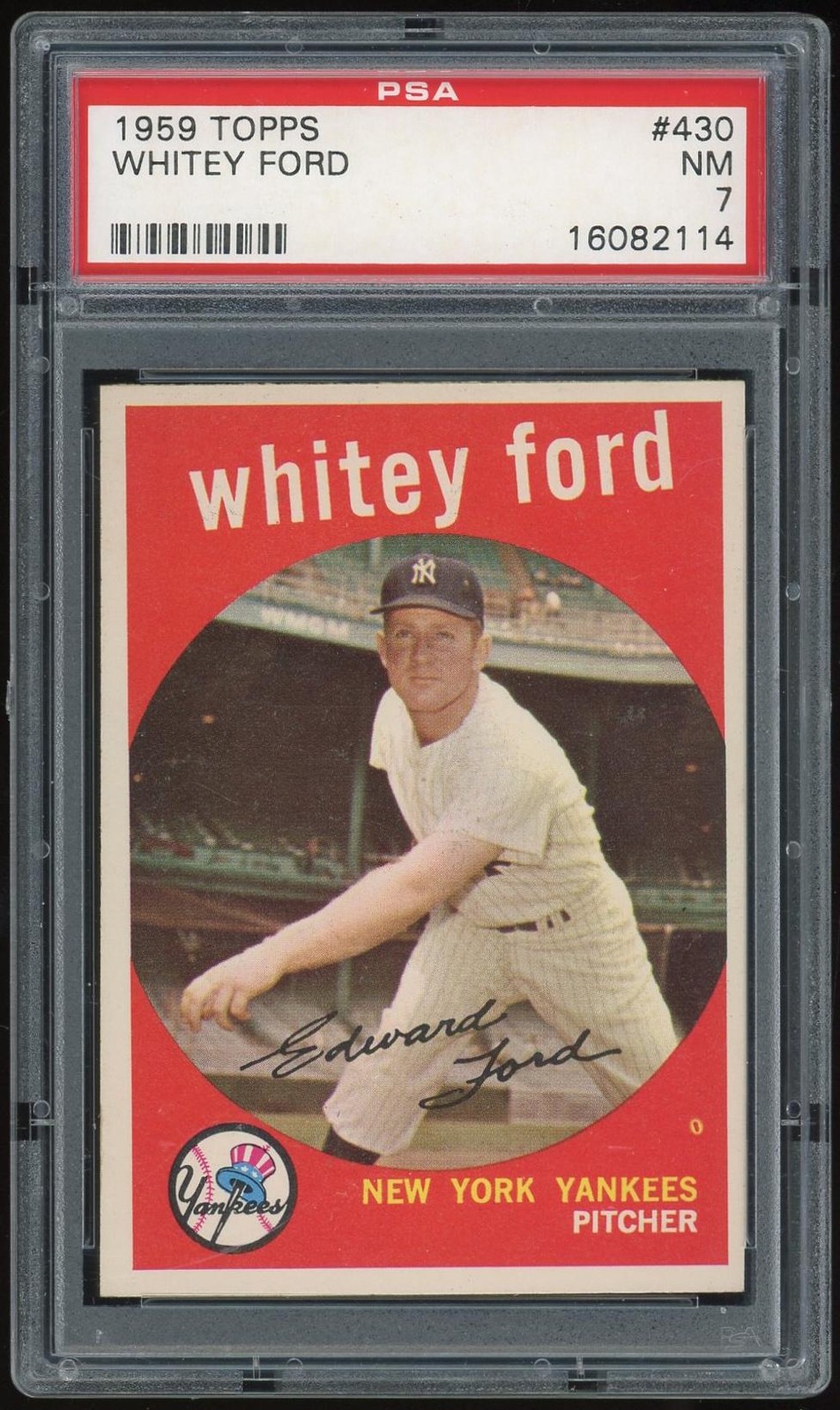 1959 Topps #430 Whitey Ford PSA 7 *2114