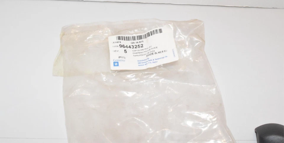 3x NOS GM 96443252 Cubierta Asiento Trasero Cinturón de Hombro Guía *Negro - B28-146 Foto 3 de 4