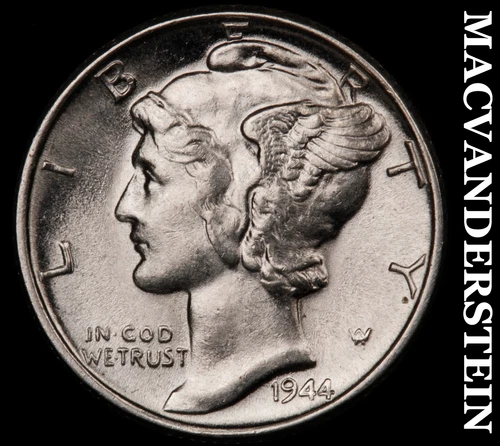 1944 Silver Mercury Dime - Choice Gem Brilliant Uncirculated++++  #i1588