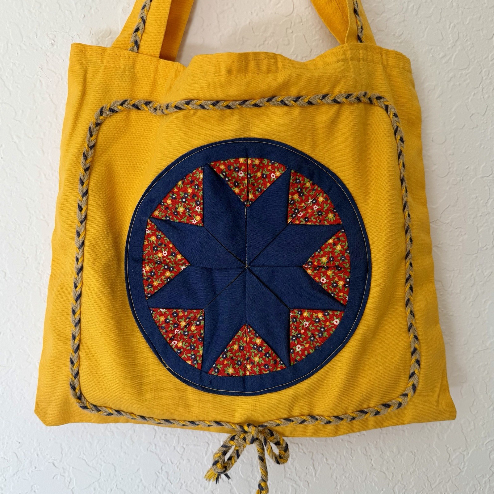 Handmade Patchwork Tote Bag Cottagecore Upcycled … - image 1