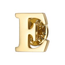 Letter Lapel Pins, Initial Alphabet Letter E Collar Pins Letter Brooch Pins