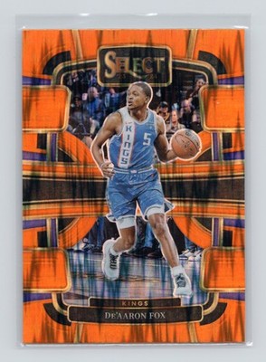 2023-24 Panini Select Orange Flash #49 De'Aaron Fox - Sacramento Kings (E)