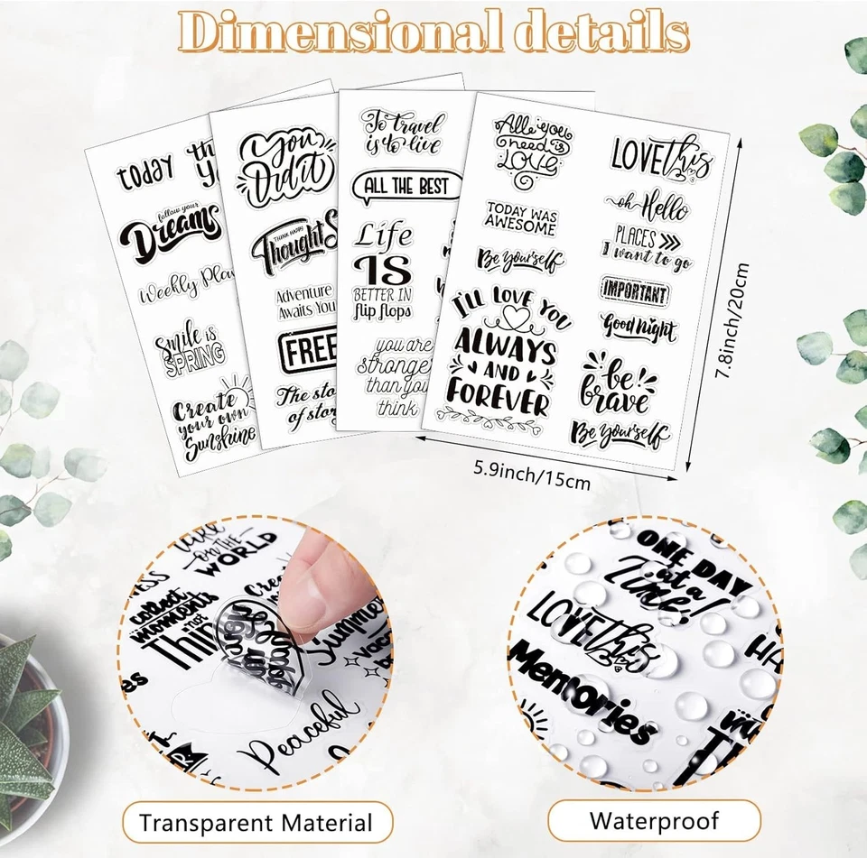 Inspirational 546件装儿童贴纸-剪贴簿和笔记本电脑美学 — 第 4/4 张图片